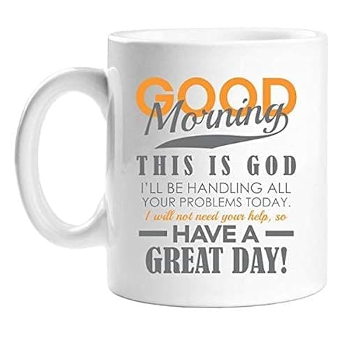 Good Morning, This Is God Inspirational Ceramic Coffee Mug, 11 oz