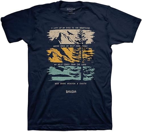 Kerusso "Lift My Eyes Up" Mountain Christian T-Shirt