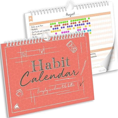 Clever Fox Habit Tracker Calendar (Undated, 2-Year)