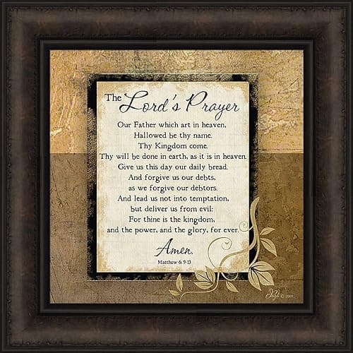 The Lord's Prayer Framed Wall Art by Jennifer Pugh, 16x16