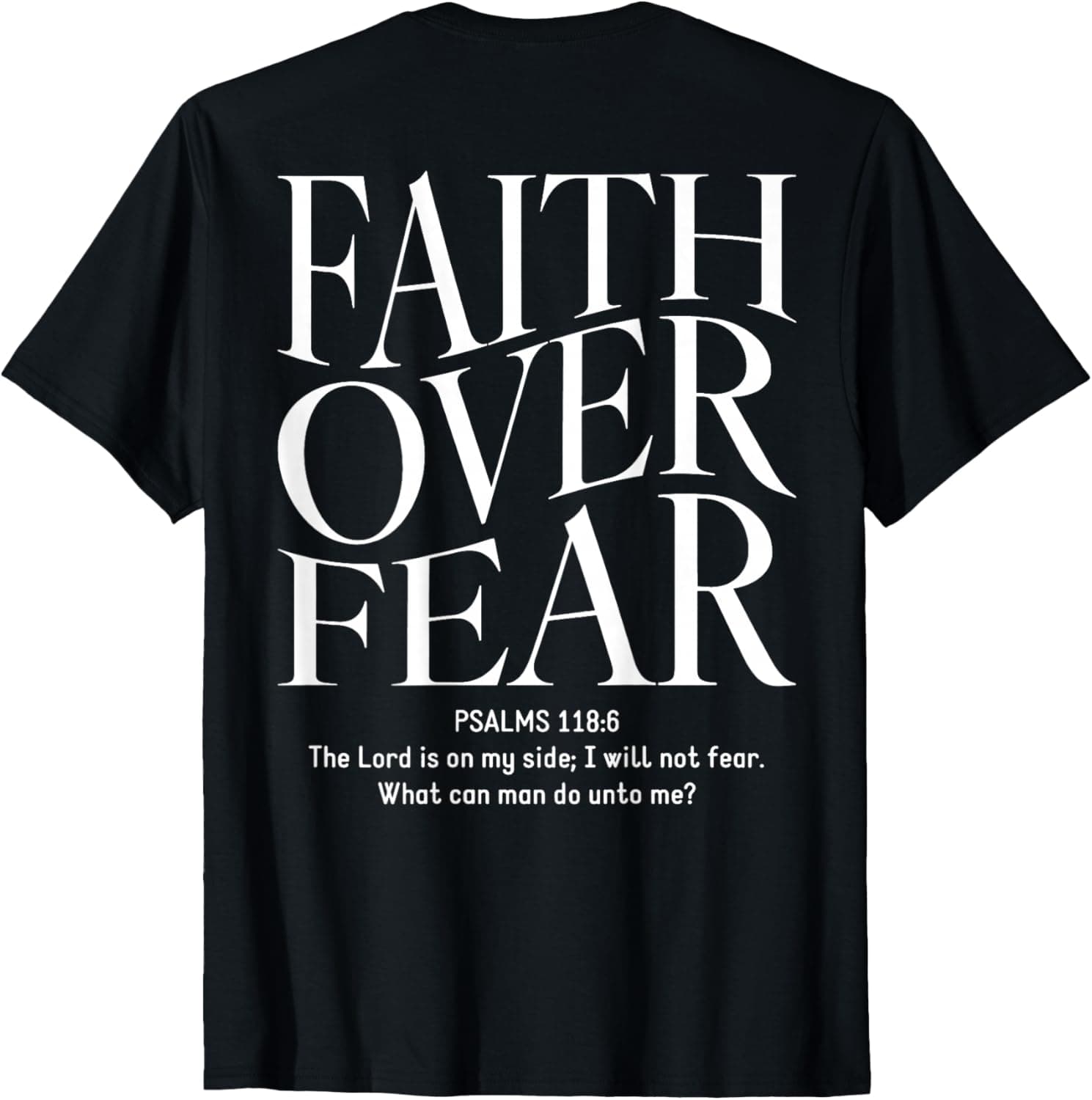 Faith Over Fear Christian Graphic T-Shirt